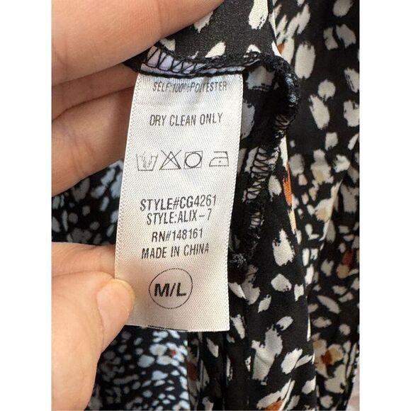 Buddy Love Women's Long Kimono Cardigan Multicolor Geometric Size m/l - Picture 6 of 7